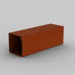 Кабельный канал KOPOS цвет темное дерево, комплект 2 метра LHD 40X40_TD (артикул 19703584) – фото 1