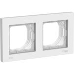 2-местная рамка Schneider Electric AtlasDesign Aqua IP44 белый SchE ATN440102 (артикул 17454360) – фото 1