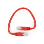 Патч-корд Cablexpert UTP, категория 5e, 0.25м, литой, многожильный PP12-0.25M/R (артикул 15967553) – фото 1