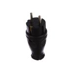 Прямая вилка Smartbuy каучуковая 230В, 2P+PE, 16A, IP44 SBE-16-P07-R (артикул 16052405) – фото 1