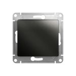 1-клавишный механизм переключателя Schneider Electric скрытой проводки Glossa 10А IP20 6а 10AX антрацит GSL000761 (артикул 18126583) – фото 1
