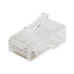 Сетевой разъем LAN на кабель REXANT штекер RJ-45 (8Р8С) под обжим, категория 6, 10шт 06-0085-A10 (артикул 22875723) – фото 1