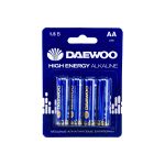 Алкалиновая батарейка DAEWOO LR 6 HIGH ENERGY Alkaline 2021 BL-4 5030329 (артикул 17371680) – фото 1