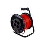 Удлинитель Партнер-Электро PowerLine 4 гн. б/з с выкл. ПВС 2х0,75 6A 50м UK201A-450DB (артикул 15908720) – фото 1