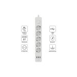 Удлинитель HARPER с USB зарядкой UCH-530 White H00002264 (артикул 16869973) – фото 1