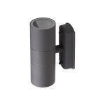 Декоративная подсветка ЭРА WL28 GY 2xGU10 MAX35W IP54 серый Б0034633 (артикул 15981701) – фото 1