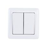 Выключатель Schneider Electric 2-клавишный СП Хит 6А белый SchE ВС56-234-Б VS56-234-B ВС56-234-б (артикул 15425318) – фото 1