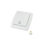 Звонковая кнопка TDM слоновая кость Онега SQ1805-0036 (артикул 15516116) – фото 1