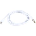 Rombica Кабель USB - Lightning MFI, ПВХ Плоский, 1м, белый DIGITAL MR-01 CB-MR01W (артикул 16289997) – фото 1