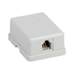 Настенная розетка IEK ITK RJ12, категория 3 UTP, 1-порт CS2-3C3U-12 (артикул 19639644) – фото 1