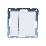 3-клавишный выключатель LK Studio схема 1+1+1 16 A, 250 B белый 862104-1 (артикул 16062547) – фото 1