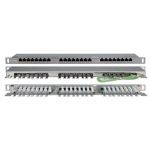 Патч-панель высокой плотности Hyperline PPHD-19-24-8P8C-C5E-SH-110D 19, 0.5U, 24 порта RJ-45, категория 5E, Dual IDC, экранированная 244077 (артикул 15559871) – фото 1