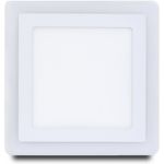 Встраиваемый светильник Smartbuy LED квадрат с подсветкой DLB 18w, 3000K+B, IP20 SBLSq-DLB-18-3K-B (артикул 16049685) – фото 1