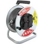 Удлинитель силовой на металл.катушке LUX 54150 К4-Е-50 КГ 3x1.5 50м 16А 4 роз. с з/к, защитой и крышк. IP44 4606400420408 (артикул 15918371) – фото 1