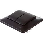 2-клавишный выключатель Schneider Electric скрытой проводки Glossa 10А IP20 5 10AX в сборе шоколадный GSL000852 (артикул 18123829) – фото 1