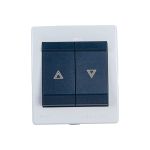 Кнопка выключателя управления жалюзи Aling-conel POWER IP44 10AX 250В открытой установки, серый 257.1A 117063 (артикул 20018674) – фото 1
