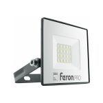 Светодиодный многоматричный прожектор FERON LL-1000, 20W, 6400К, 1600Lm, IP65, 20хOSRAM чёрный 41538 (артикул 18840156) – фото 1