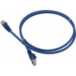 Патч-корд LANMASTER RJ45-RJ45, 4 пары, UTP, категория 5е, 0.5 м, синий, LSZH, LAN-PC45/U5E-0.5-BL (артикул 16102040) – фото 1