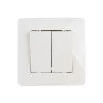 2-клавишный выключатель Schneider Electric скрытой проводки Blanca 10А IP20 5 250В бежевый BLNVS010507 (артикул 18124753) – фото 1