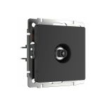 ТВ-розетка WERKEL W1183008 оконечная черный матовый a051612 (артикул 15777348) – фото 1