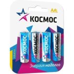 Алкалиновый элемент питания КОСМОС LR LR6 BP-4 блист.4шт KOCLR64BL_classic 464937 (артикул 15933483) – фото 1