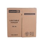 Кабель UTP ExeGate 4 пары, категория 5e, Special CCA, 26AWG, бухта 100м, серый, PVC 281818 (артикул 16492064) – фото 1