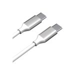 Дата-кабель AKAI Type C- Type С , 1м, 2,1А, TPE , белый CE-468W (артикул 21357496) – фото 1