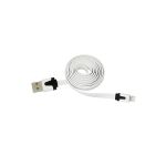 Кабель REXANT USB для iPhone 5/6/7 моделей slim шнур плоский 1М белый 18-1974 (артикул 15906986) – фото 1