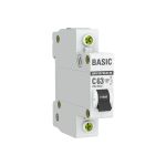 Автоматический выключатель EKF Basic ВА 47-29, 1P, 63А, C, 4,5кА, SQ mcb4729-1-63C (артикул 16040552) – фото 1