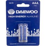 Алкалиновая батарейка Daewoo LR03 HIGH ENERGY Alkaline BL-2 5030350 (артикул 17371548) – фото 1
