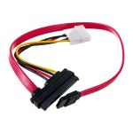 Кабель Cablexpert Combo SATA molex+SATA/SATA 15pin+7pin интерфейсного кабеля-35см, питания-15см CC-SATA-C1 (артикул 19560330) – фото 1