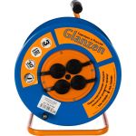 Силовой удлинитель на катушке GLANZEN 4 гнезда КГ 3х1,5 EB-30-009 00-00005302 (артикул 15855382) – фото 1
