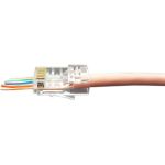 Разъем легкой оконцовки Hyperline RJ-45 (8P8C) под витую пару (100 шт.), 403341 (артикул 19957684) – фото 1