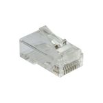 Коннектор LANMASTER RJ45, тип EZ 8P8C, UTP, cat.5e, универсал, со вставкой, 100 шт LAN-EZ45-8P8C/U5E-100 (артикул 17586330) – фото 1