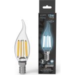 Светодиодная лампа Gauss Filament Свеча на ветру 13W 1150lm 4100К Е14 LED 104801213 (артикул 25565655) – фото 1