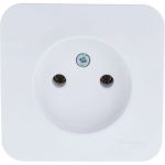 Розетка Schneider Electric BLANCA без заземления, без шторок, белый BLNRA000111 (артикул 16313863) – фото 1