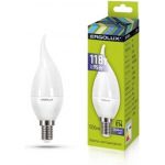 Светодиодная лампа Ergolux LED-CA35-11W-E14-6K свеча на ветру, 11Вт, E14, 6500K, 180-240В 14234 (артикул 16392490) – фото 1