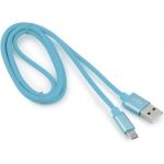 Кабель USB 2.0 Cablexpert, AM/microB, серия Silver, длина 1м, блистер, синий CC-S-mUSB01Bl-1M (артикул 16205319) – фото 1