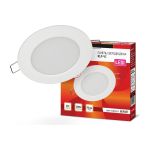 Светодиодная круглая панель IN HOME RLP-VC 6Вт 230В 6500 420Лм 95мм белая IP40 4690612024516 (артикул 16022143) – фото 1