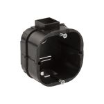 Установочная коробка ЭРА KUTS-60-60-43-s-black усиленная для твердых стен черная Б0052723 (артикул 19467714) – фото 1