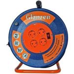 Силовой удлинитель на металлической катушке GLANZEN EB-50-009 (артикул 15278109) – фото 1