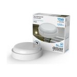 Светодиодный светильник Gauss IP65 D160х53 15W 1200lm 6500K 126411315 (артикул 15869386) – фото 1