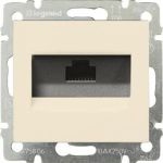 Компьютерная розетка с винтовым креплением с лапками, крем RJ45 5 кат Legrand Valena 774130 (артикул 15142533) – фото 1