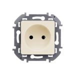 Розетка Legrand 2К - 16 А - 250 В - INSPIRIA - слоновая кость 673711 (артикул 20964603) – фото 1