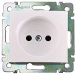 Одноместная розетка Legrand Valena 774416 б/з, белая (артикул 15142409) – фото 1