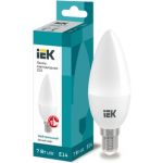 Светодиодная лампа IEK ECO C35 свеча 7Вт 230В 4000К E14 LLE-C35-7-230-40-E14 (артикул 16302316) – фото 1
