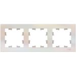 Рамка Schneider Electric 3-м ATLAS DESIGN универсальная жемчуг ATN000403 1240265 (артикул 15846268) – фото 1