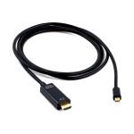 Кабель Cablexpert, mDP-HDMI, 20M/19M, 1.8м, черный, позолоченные разъемы, пакет, CC-mDP-HDMI-6 (артикул 16206373) – фото 1