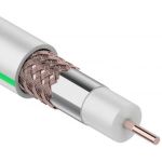 Коаксиальный кабель PROconnect SAT 703 B, Cu/Al/Cu, 64%, 75 Ом, бухта 100 м, белый 01-2431-6 (артикул 16124837) – фото 1