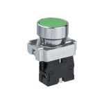 Кнопка Navigator NBI-B-08-G зеленая, d22мм, NO 82818 (артикул 18109213) – фото 1